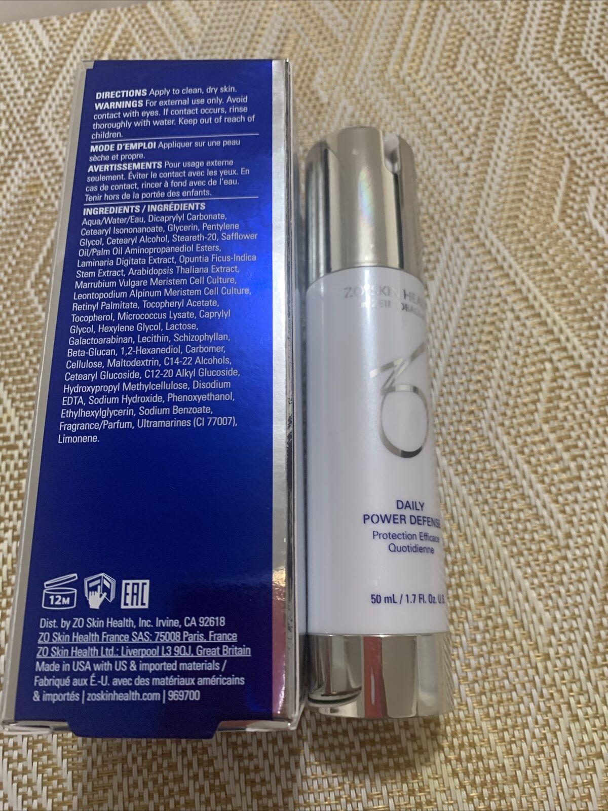 ZO Skin Health Daily Power Defense ( 50ml / 1.7 fl oz ) NIB / AUTH / Exp 2026